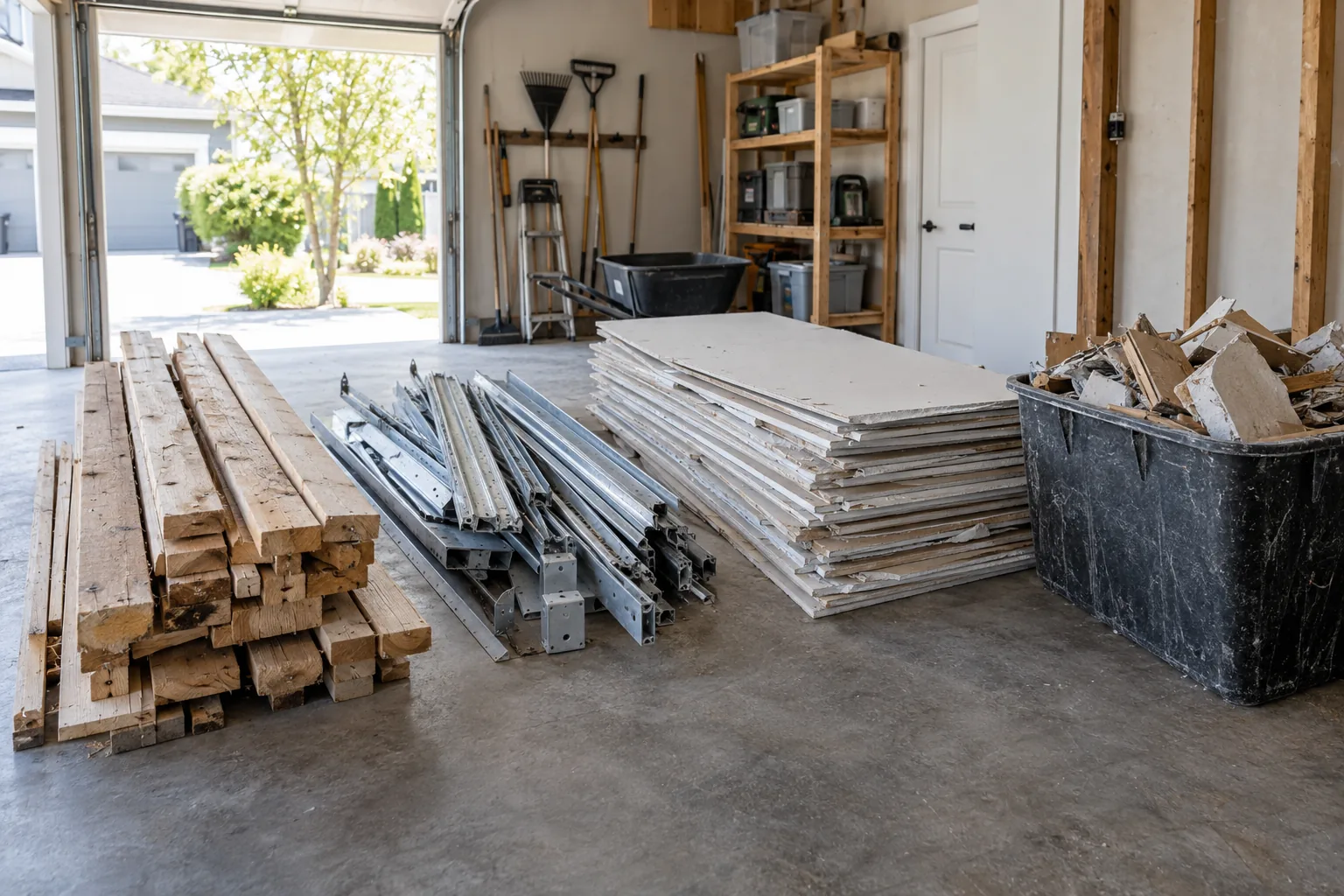 Illustrative scene for How to Sort Renovation Materials Before Removal